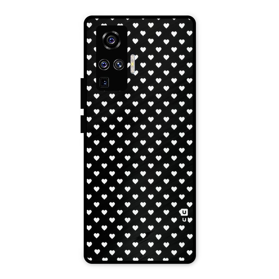 Classy Hearty Polka Metal Back Case for Vivo X50 Pro