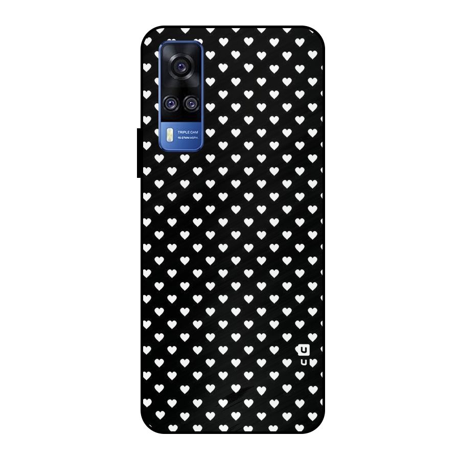 Classy Hearty Polka Metal Back Case for Vivo Y51