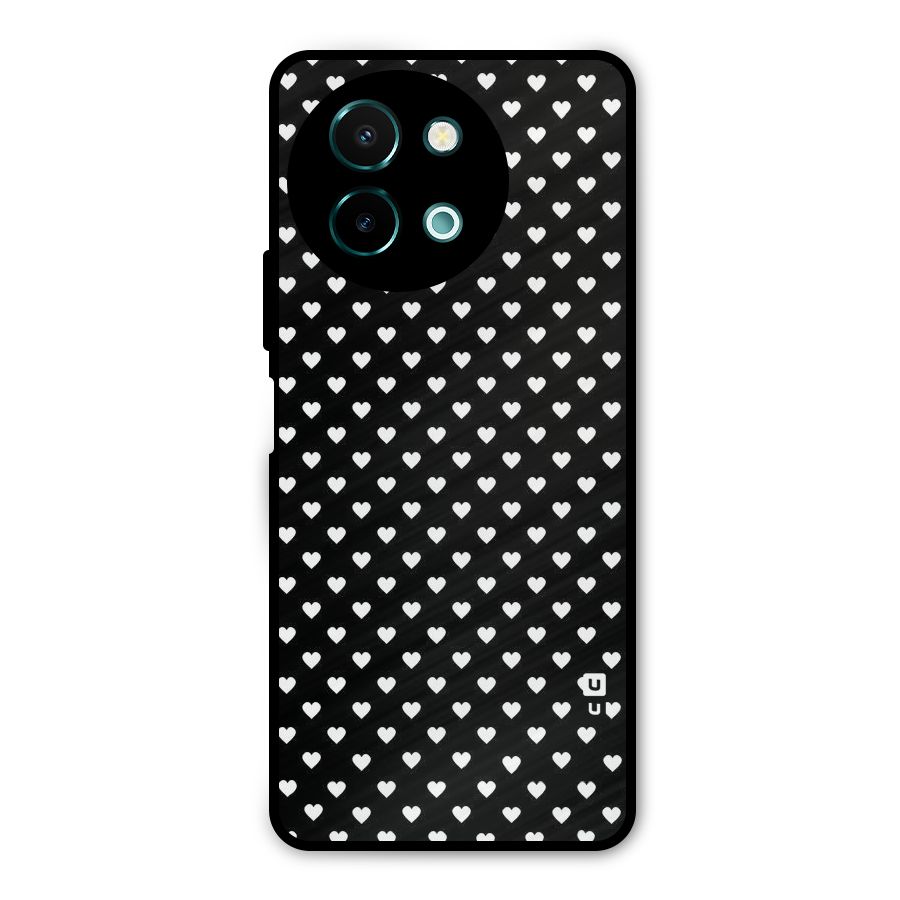 Classy Hearty Polka Metal Back Case for Vivo Y58