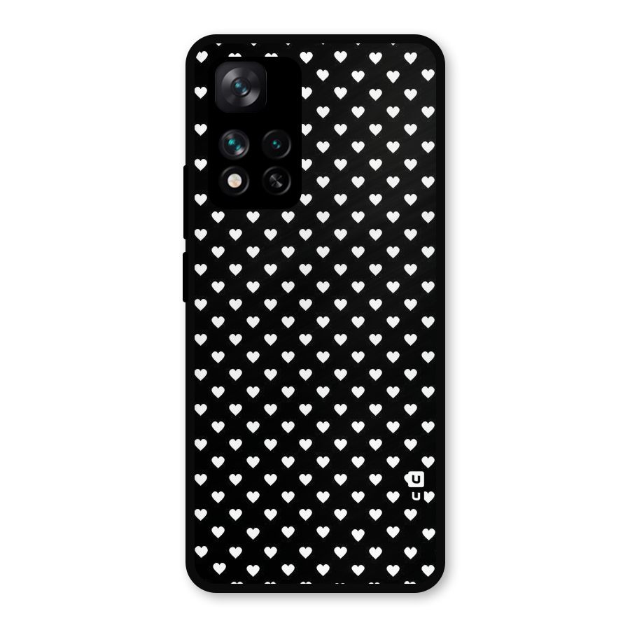Classy Hearty Polka Metal Back Case for Xiaomi 11i Hypercharge 5G