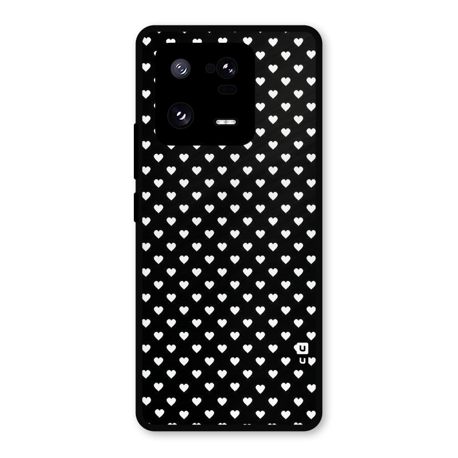 Classy Hearty Polka Metal Back Case for Xiaomi 13 Pro