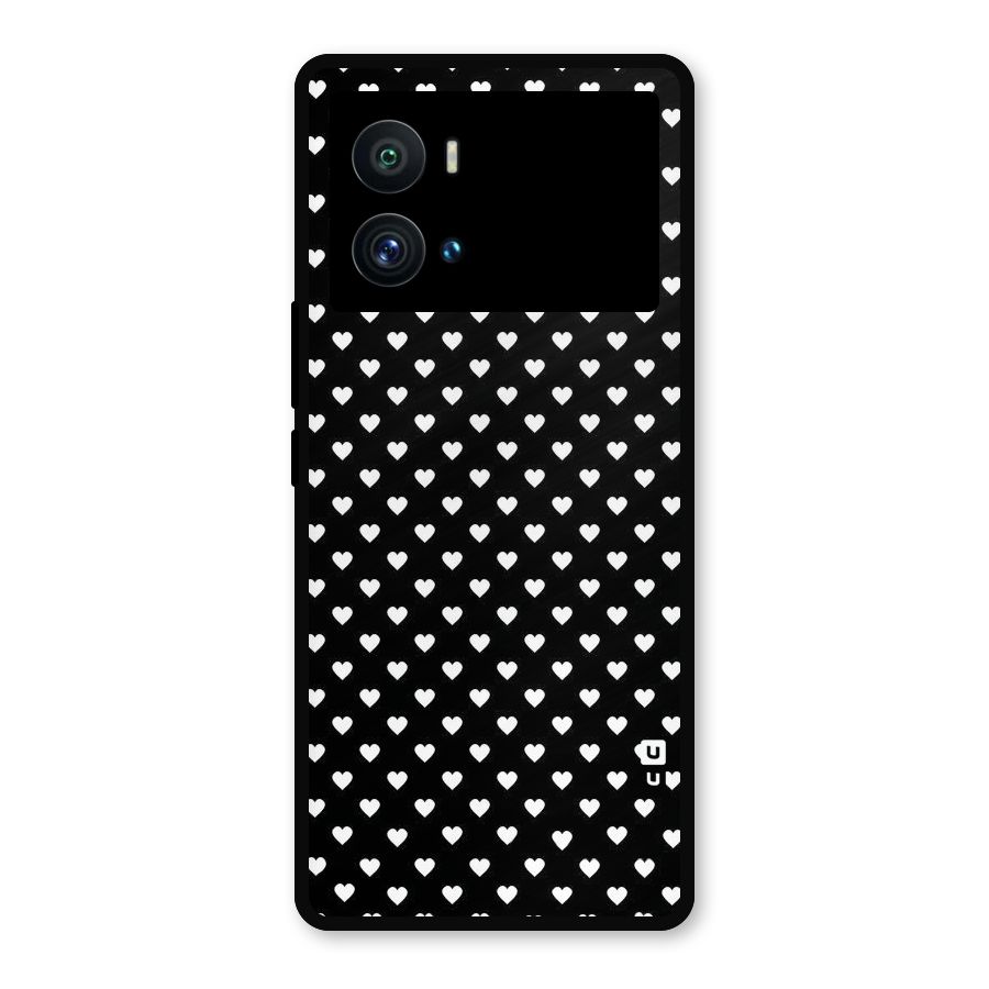 Classy Hearty Polka Metal Back Case for iQOO 9 Pro