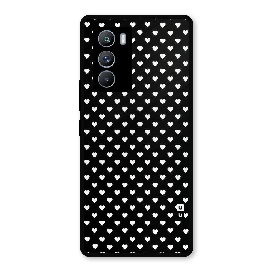 Classy Hearty Polka Metal Back Case for iQOO 9 SE