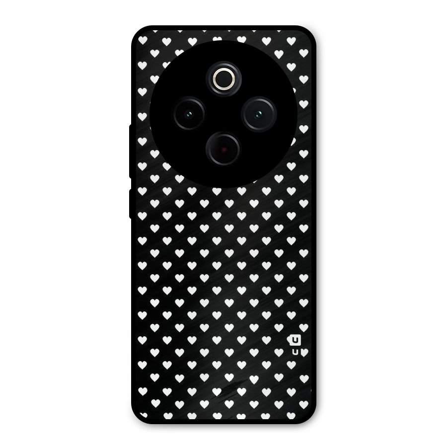 Classy Hearty Polka Metal Back Case for iQOO Z10