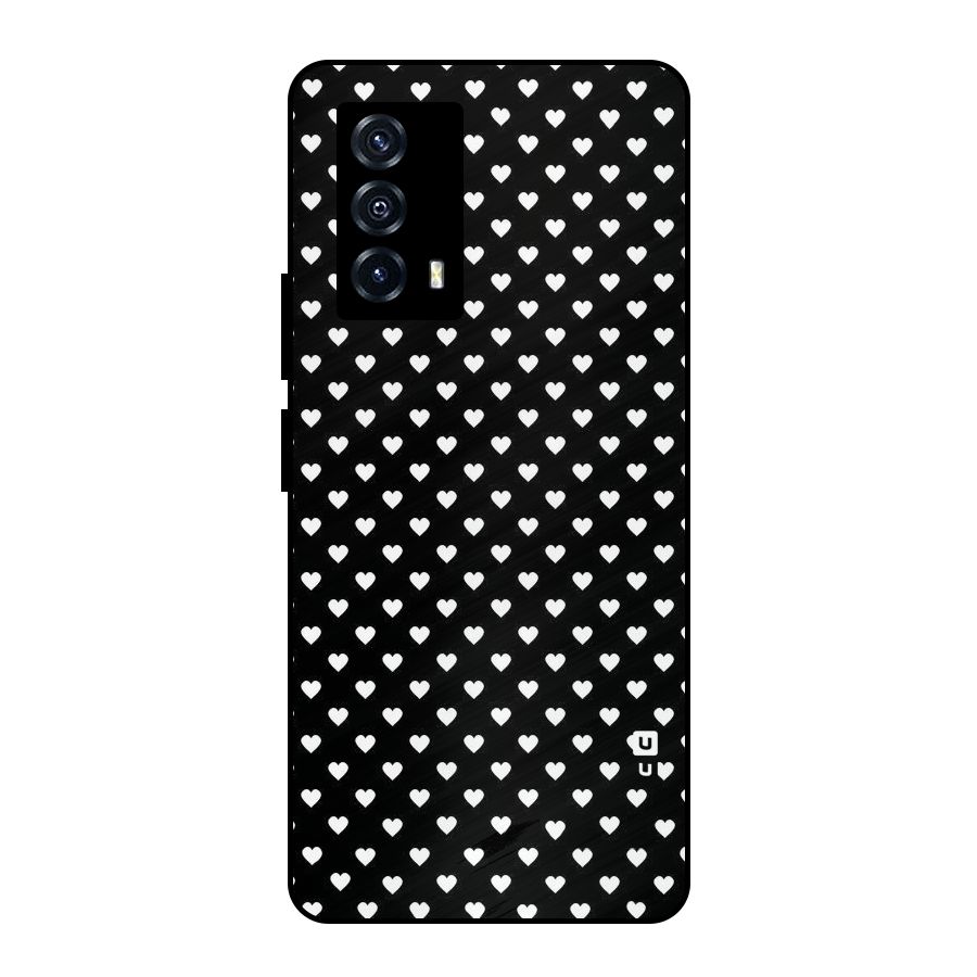 Classy Hearty Polka Metal Back Case for iQOO Z5