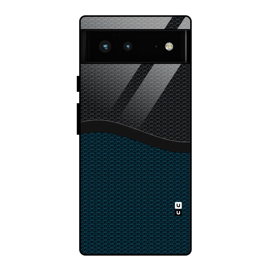Classy Rugged Bicolor Glass Back Case for Google Pixel 6