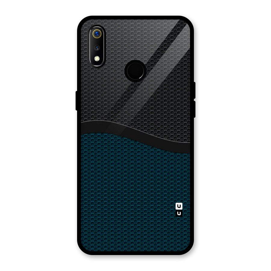 Classy Rugged Bicolor Glass Back Case for Realme 3i