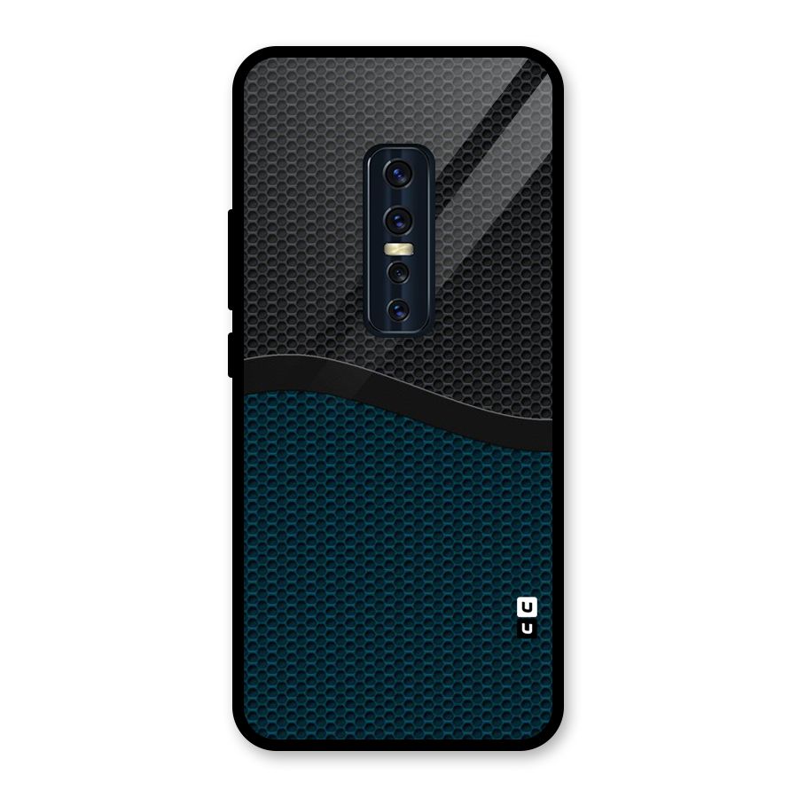 Classy Rugged Bicolor Glass Back Case for Vivo V17 Pro