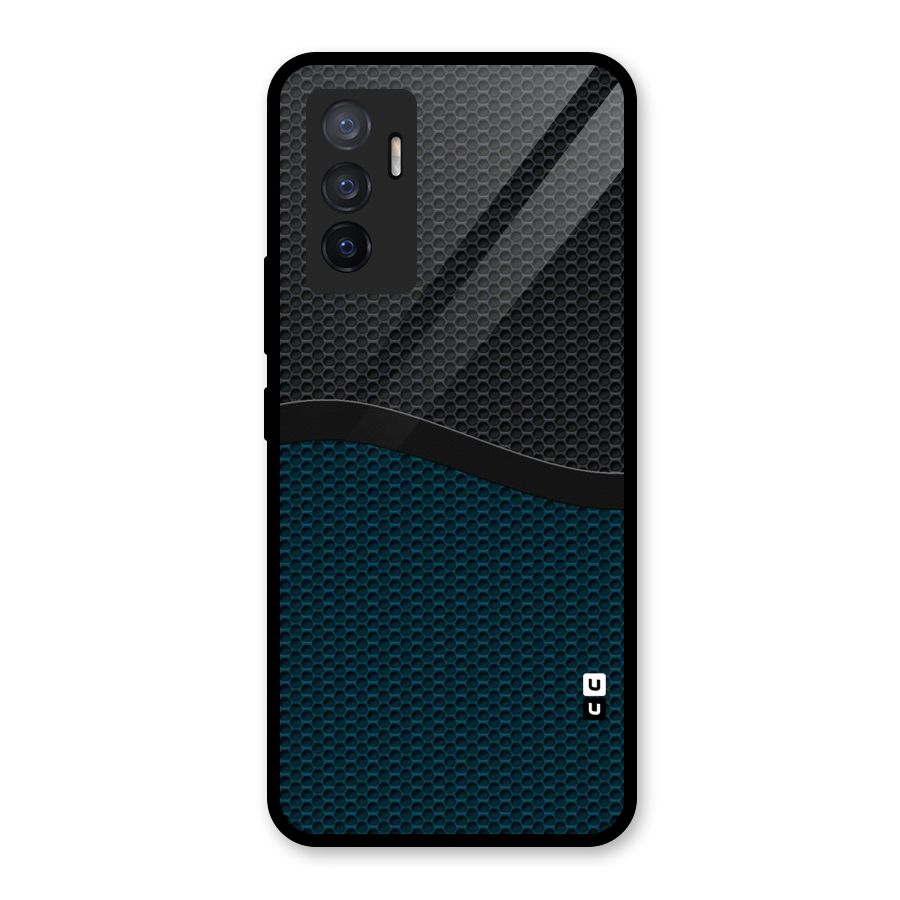 Classy Rugged Bicolor Glass Back Case for Vivo V23e