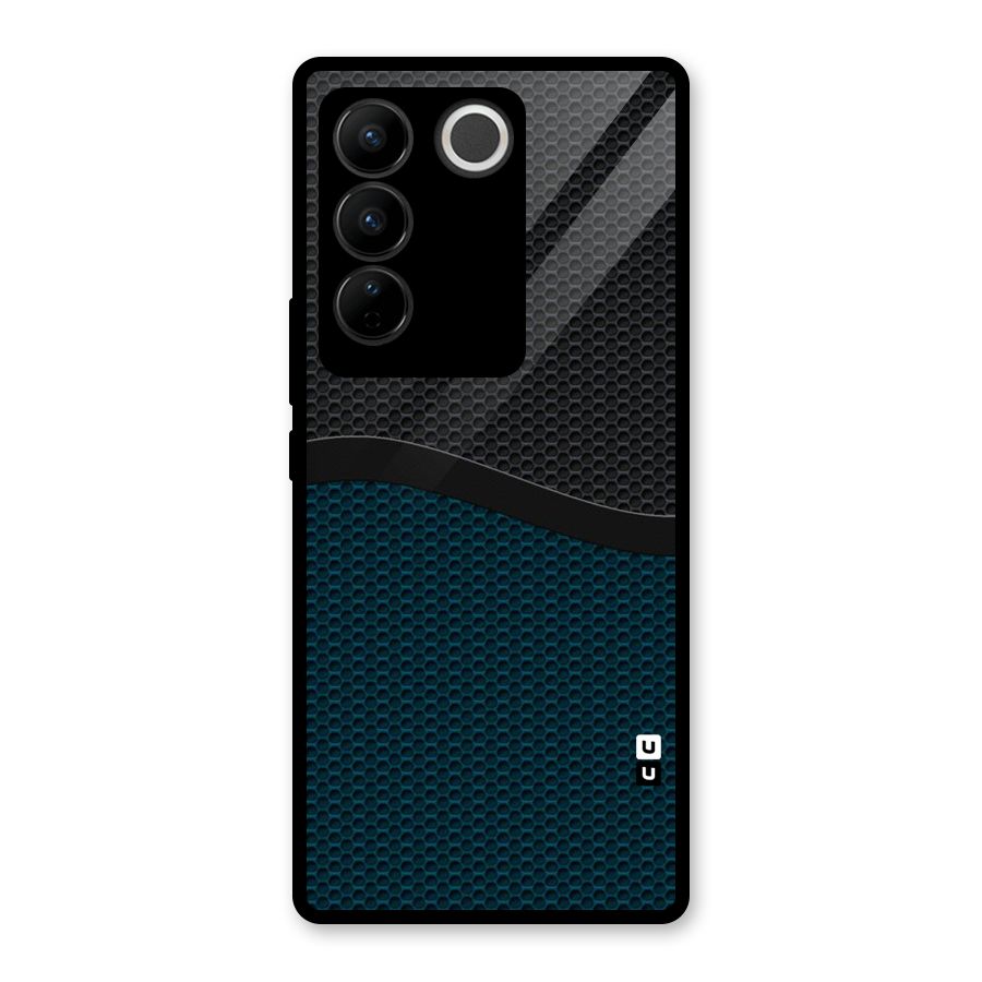 Classy Rugged Bicolor Glass Back Case for Vivo V27 Pro