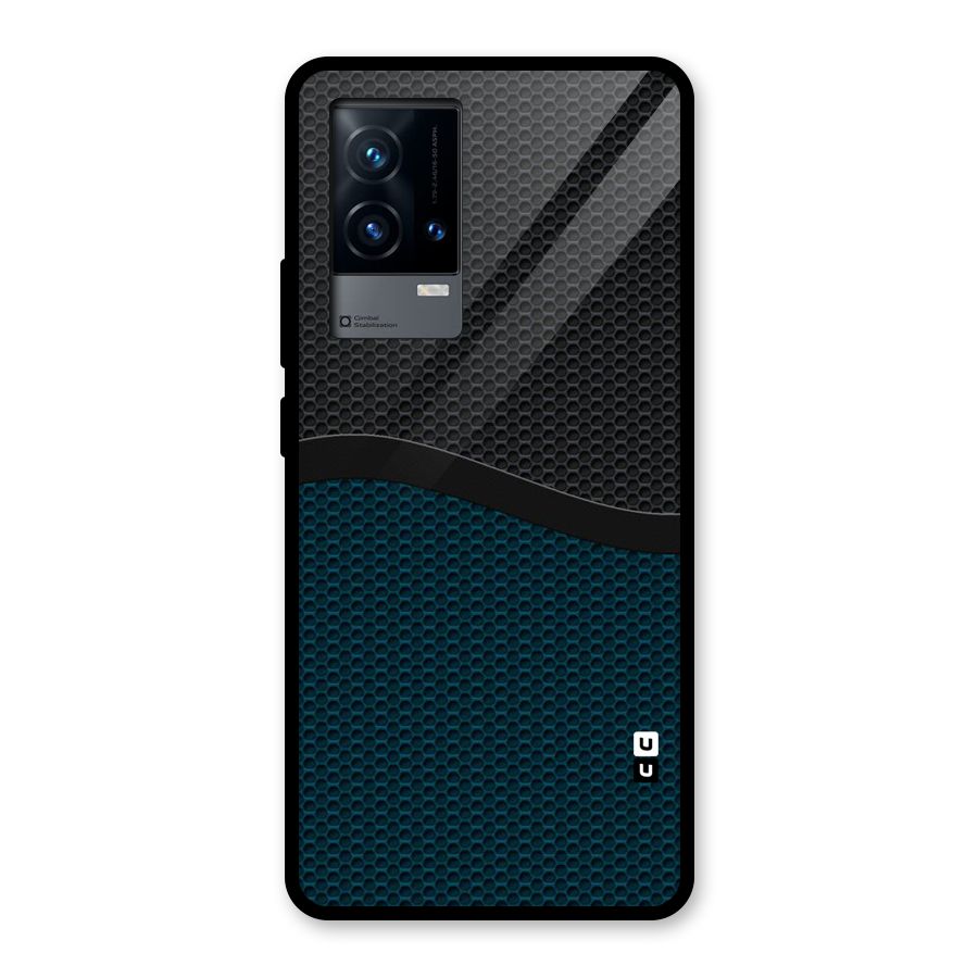 Classy Rugged Bicolor Glass Back Case for iQOO 9 5G