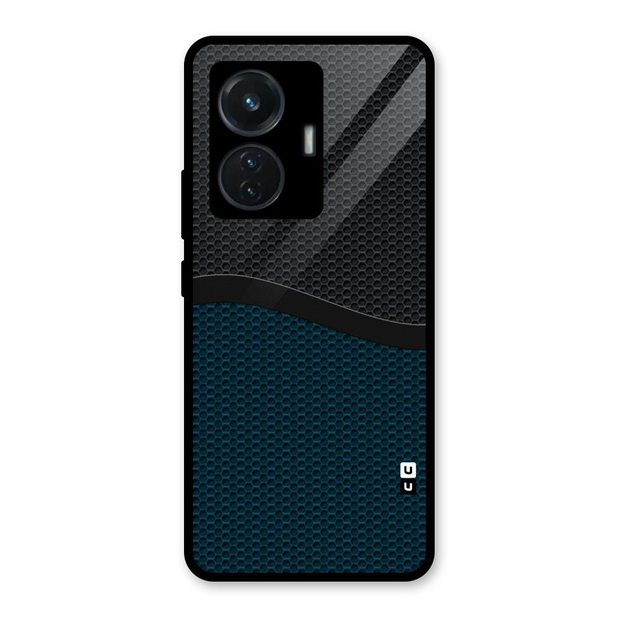Classy Rugged Bicolor Glass Back Case for iQOO Z6 44W