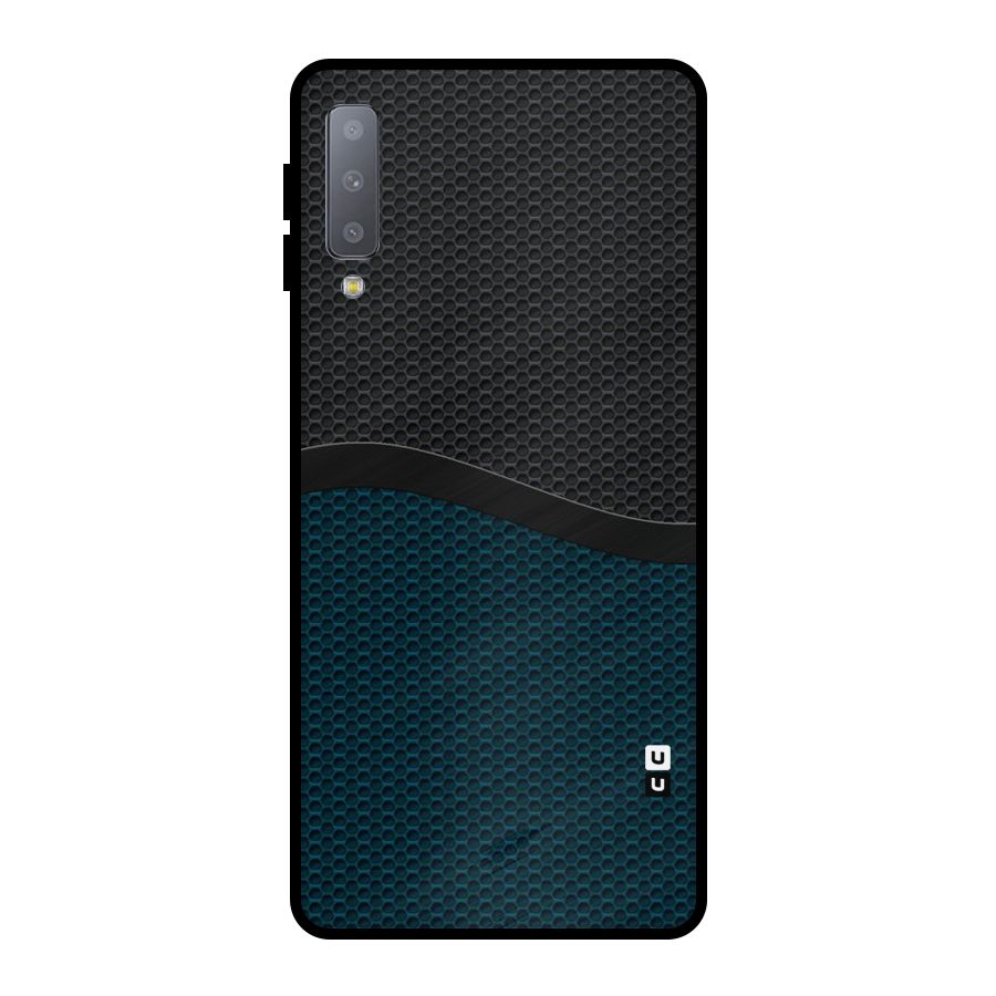 Classy Rugged Bicolor Metal Back Case for Galaxy A7 (2018)