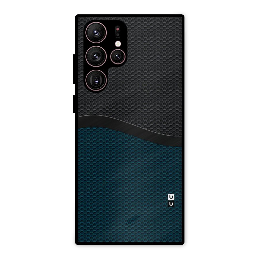 Classy Rugged Bicolor Metal Back Case for Galaxy S22 Ultra 5G