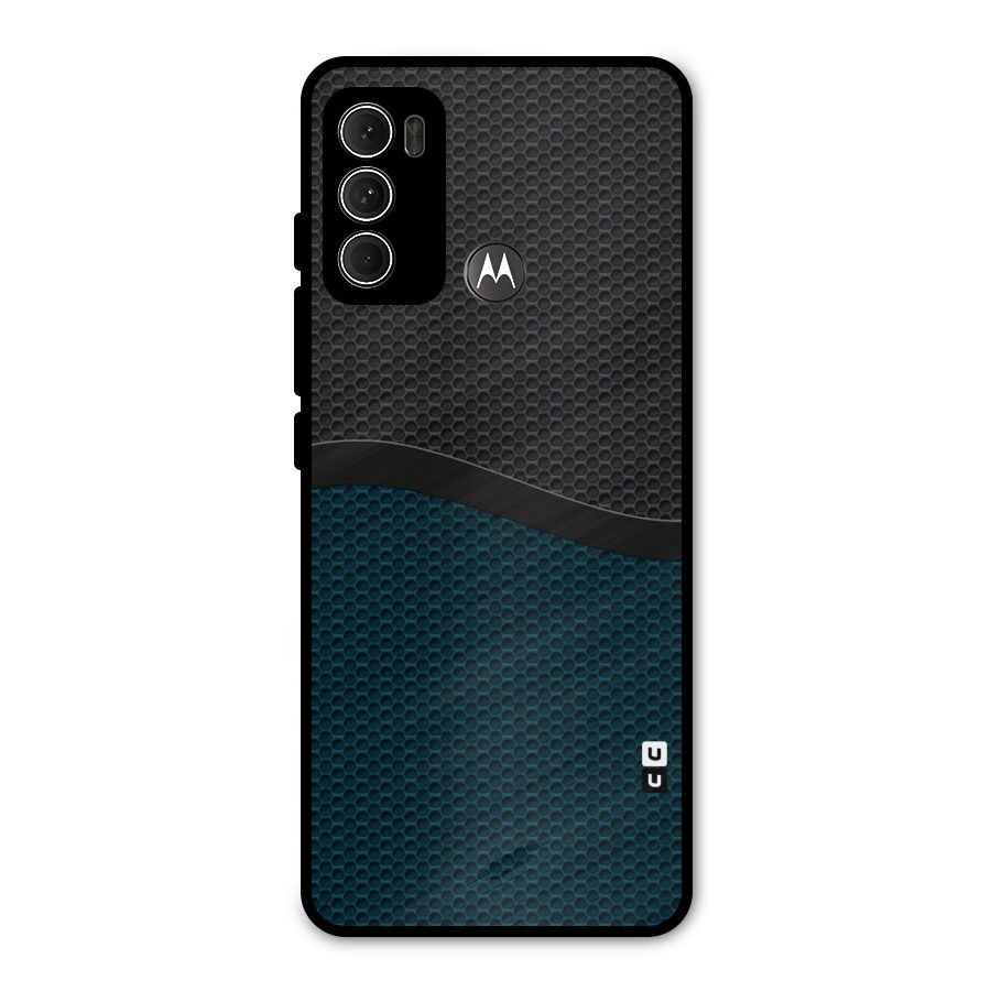 Classy Rugged Bicolor Metal Back Case for Moto G60