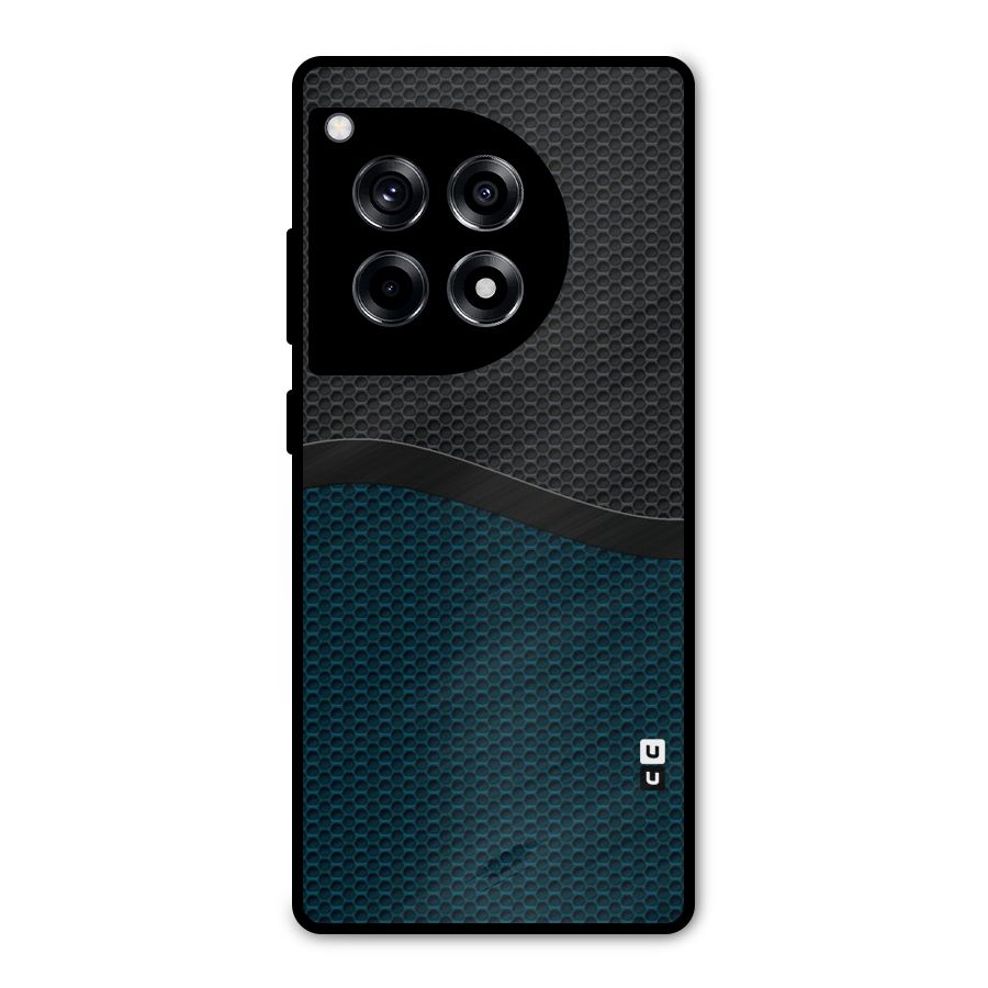 Classy Rugged Bicolor Metal Back Case for OnePlus 12R