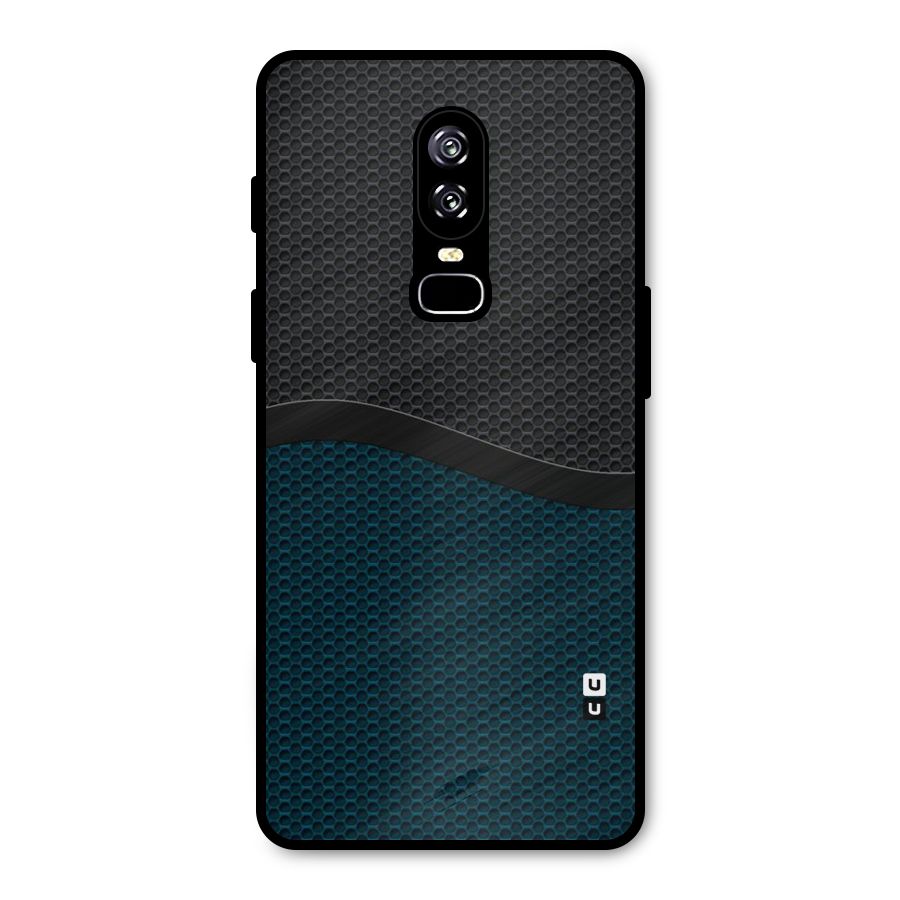 Classy Rugged Bicolor Metal Back Case for OnePlus 6