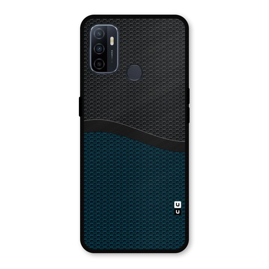 Classy Rugged Bicolor Metal Back Case for Oppo A53