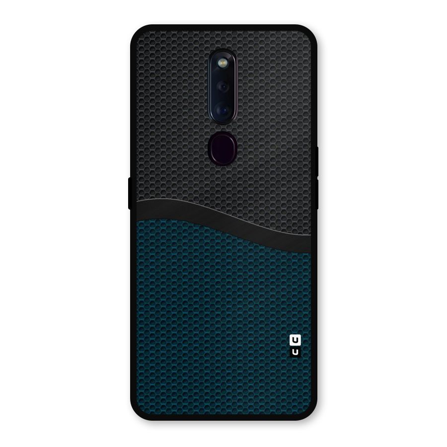 Classy Rugged Bicolor Metal Back Case for Oppo F11 Pro