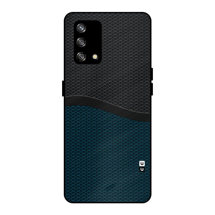 Classy Rugged Bicolor Metal Back Case for Oppo F19