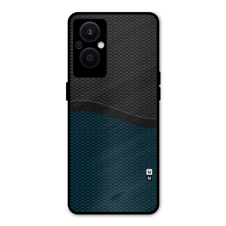 Classy Rugged Bicolor Metal Back Case for Oppo F21s Pro 5G