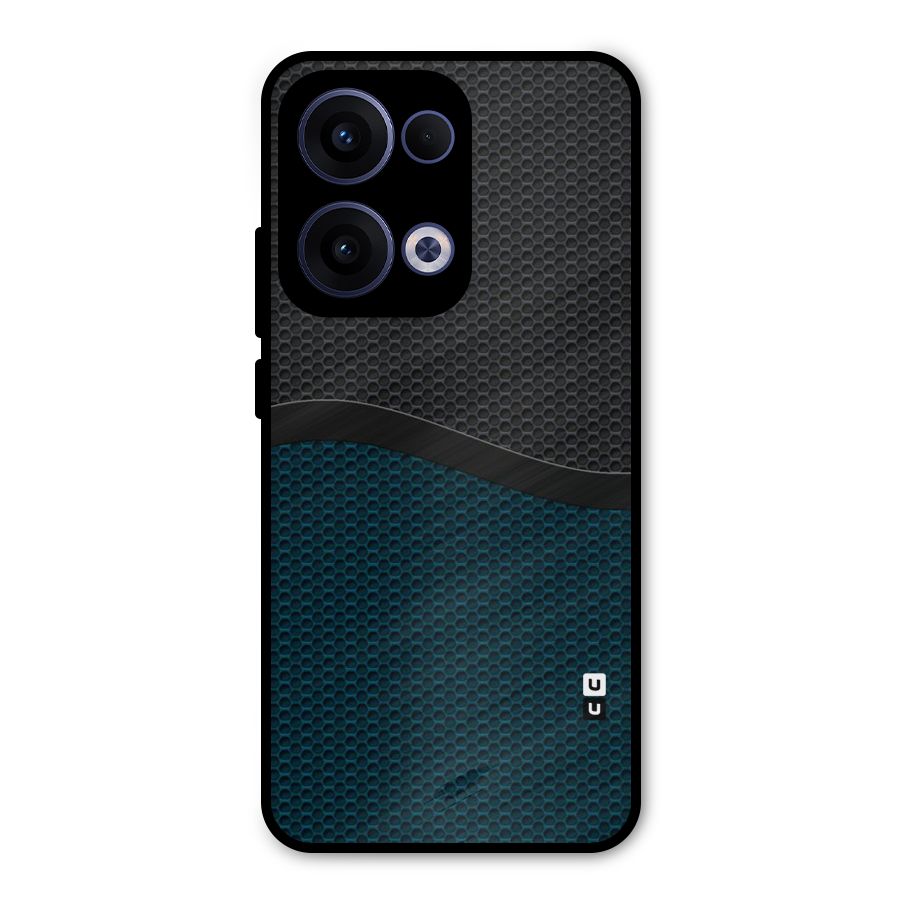 Classy Rugged Bicolor Metal Back Case for Oppo Reno13