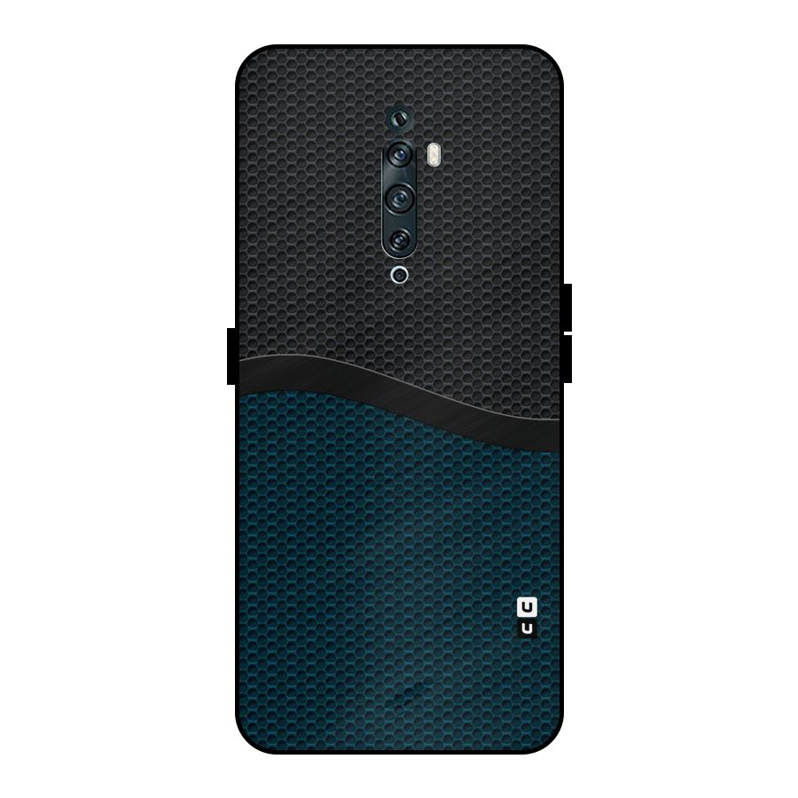 Classy Rugged Bicolor Metal Back Case for Oppo Reno2 F