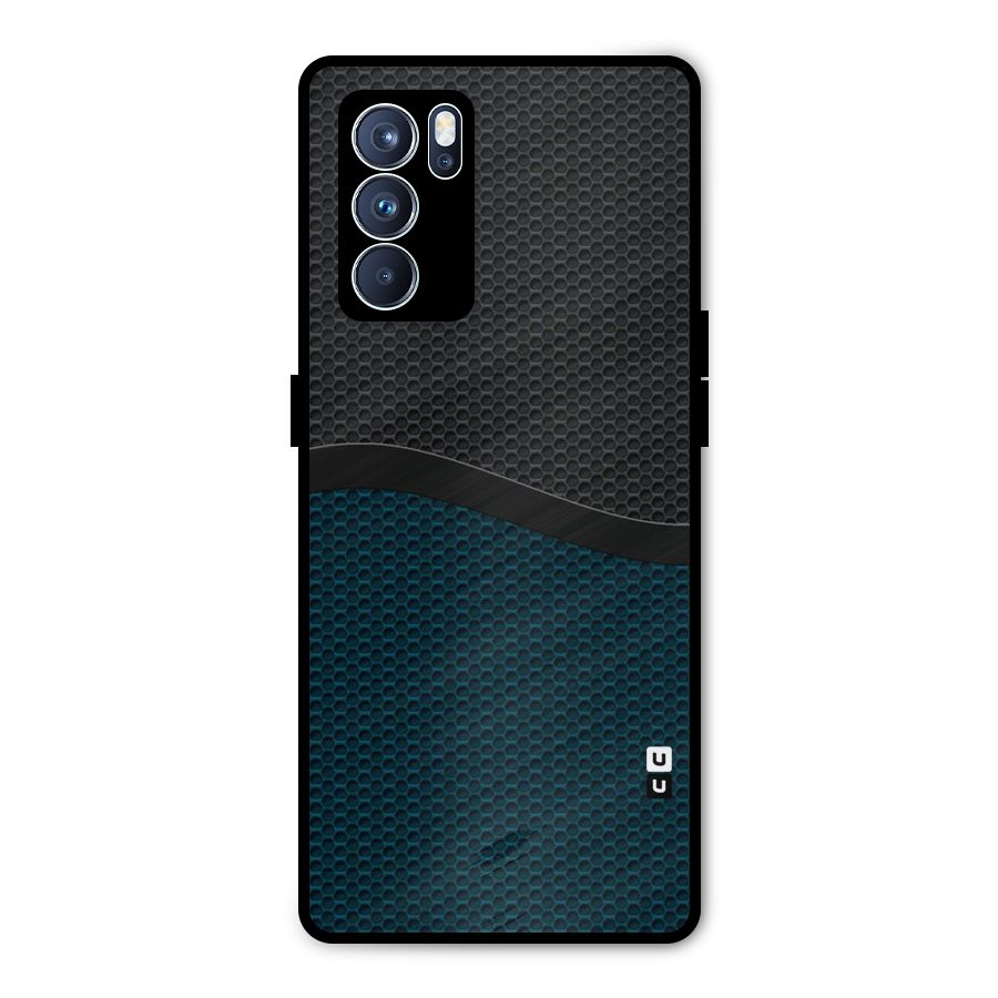 Classy Rugged Bicolor Metal Back Case for Oppo Reno6 Pro 5G