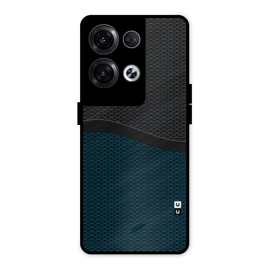 Classy Rugged Bicolor Metal Back Case for Oppo Reno8 Pro 5G