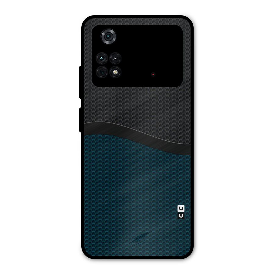 Classy Rugged Bicolor Metal Back Case for Poco M4 Pro 4G