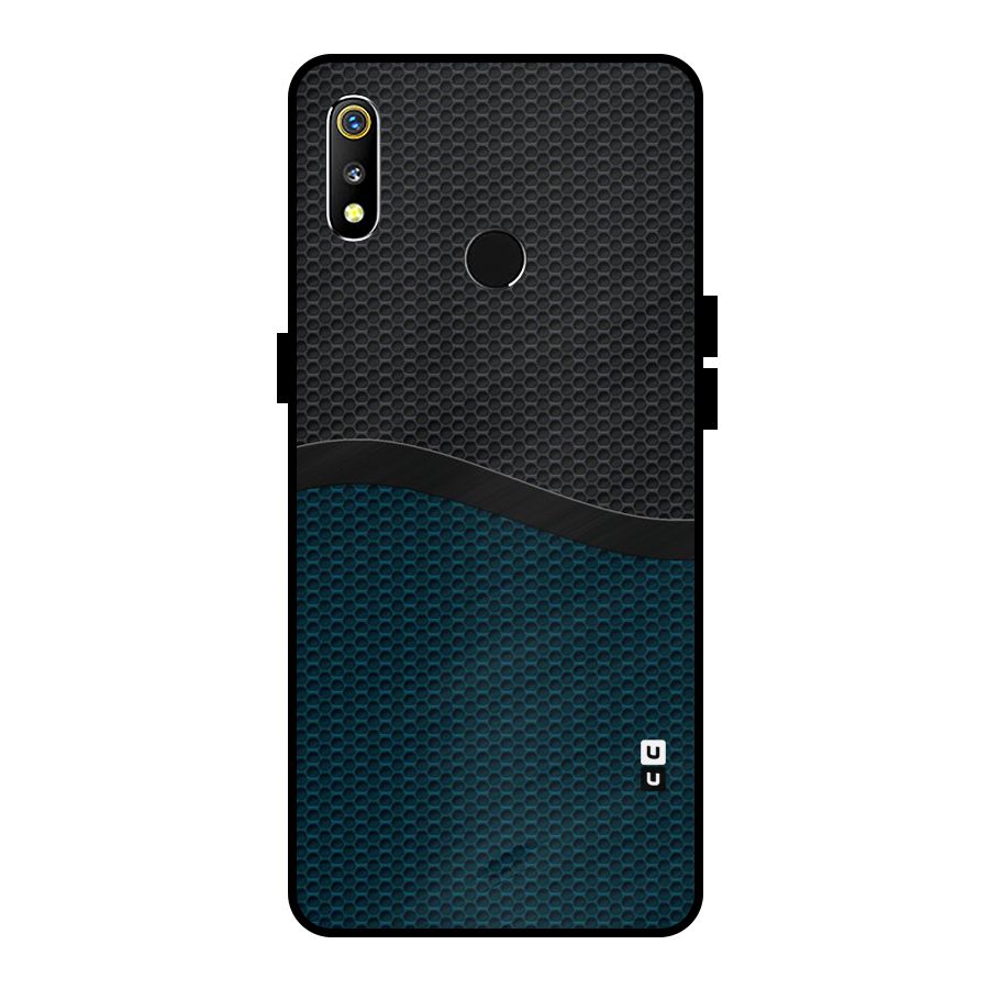 Classy Rugged Bicolor Metal Back Case for Realme 3i