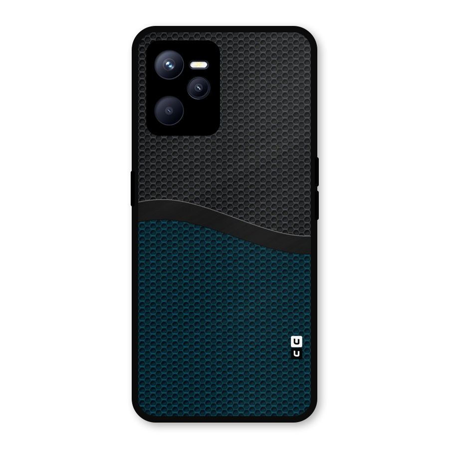 Classy Rugged Bicolor Metal Back Case for Realme C35