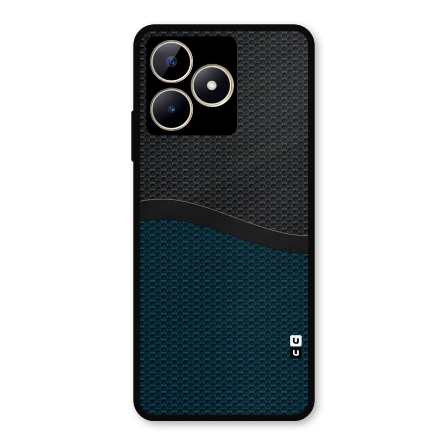 Classy Rugged Bicolor Metal Back Case for Realme Narzo N53