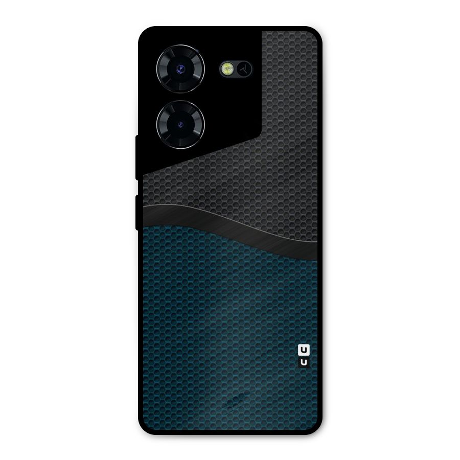 Classy Rugged Bicolor Metal Back Case for Tecno Pova 5 Pro 5G