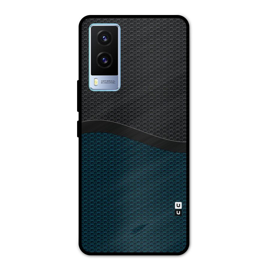Classy Rugged Bicolor Metal Back Case for Vivo V21e 5G