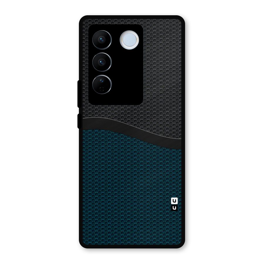 Classy Rugged Bicolor Metal Back Case for Vivo V27 Pro