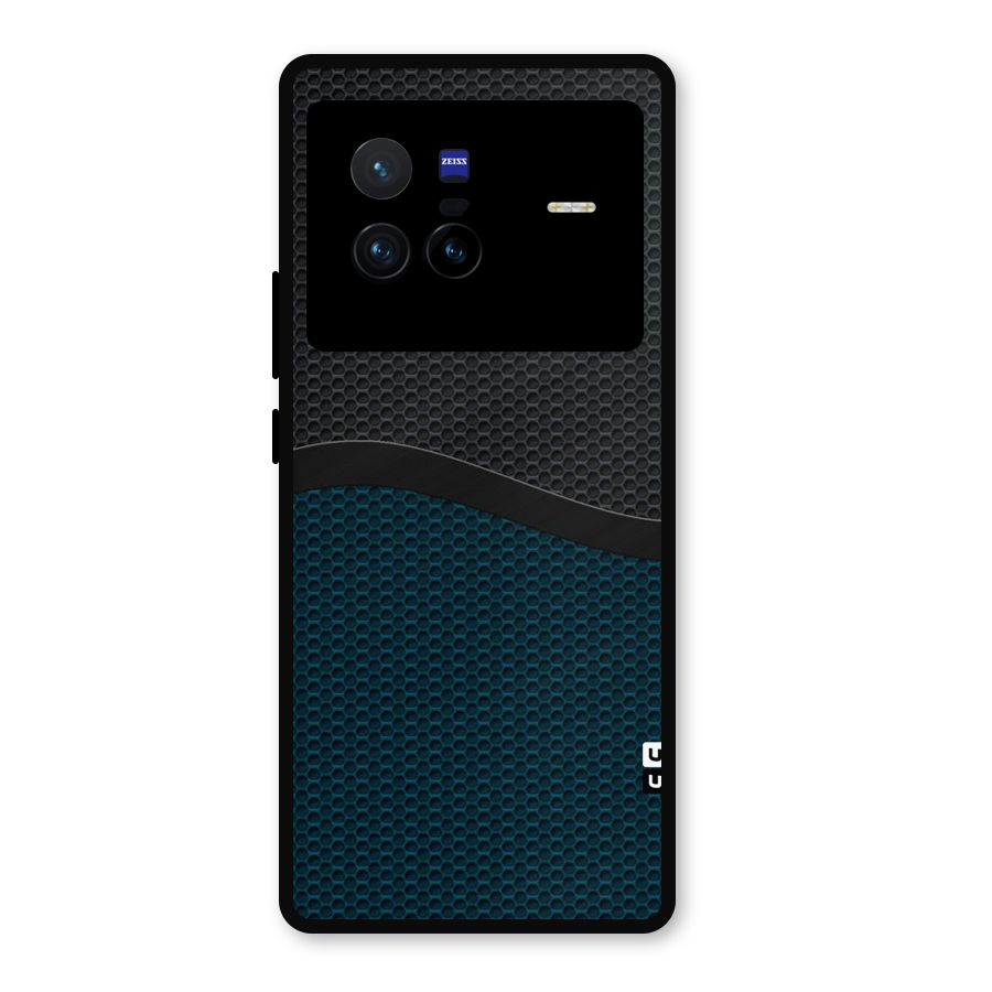 Classy Rugged Bicolor Metal Back Case for Vivo X80