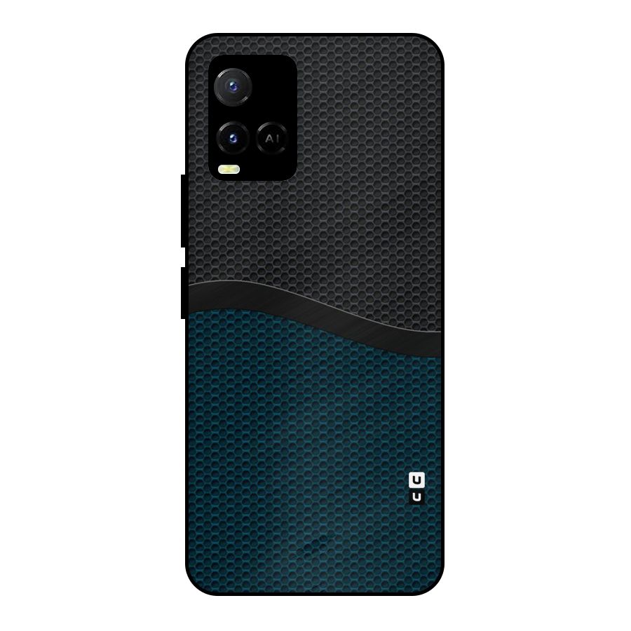 Classy Rugged Bicolor Metal Back Case for Vivo Y21 2021