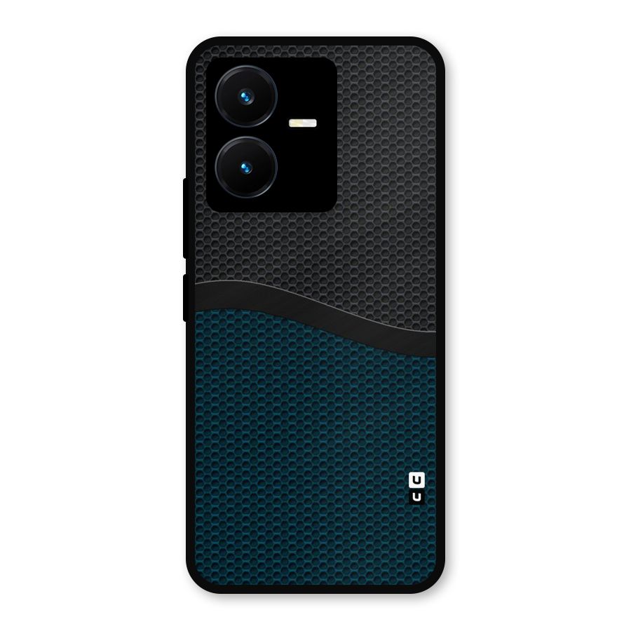Classy Rugged Bicolor Metal Back Case for Vivo Y22