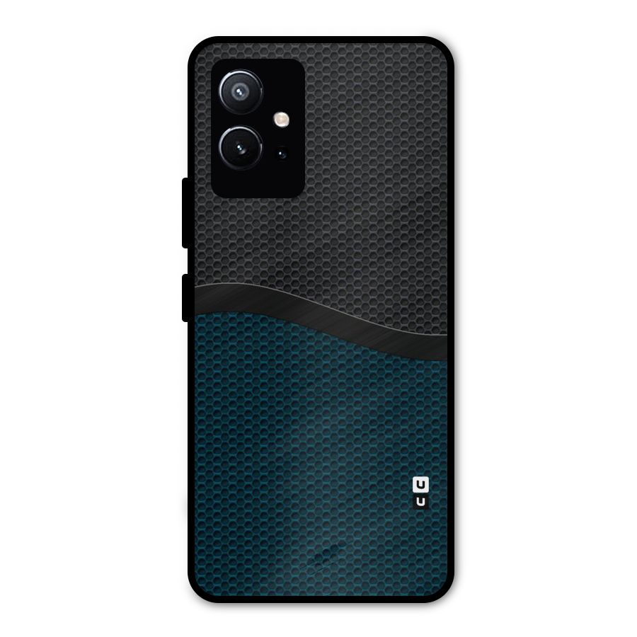 Classy Rugged Bicolor Metal Back Case for Vivo Y75 5G