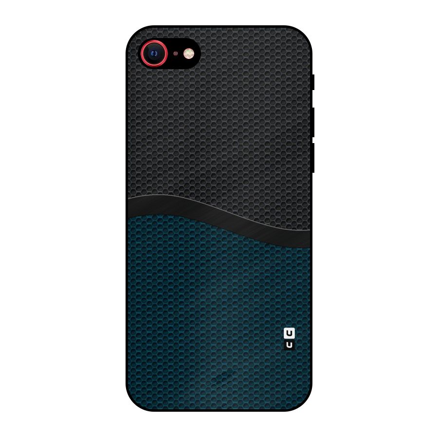 Classy Rugged Bicolor Metal Back Case for iPhone SE 2022