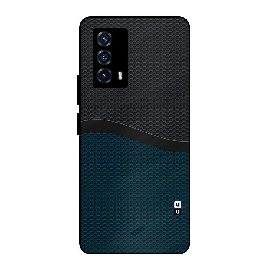 Classy Rugged Bicolor Metal Back Case for iQOO Z5