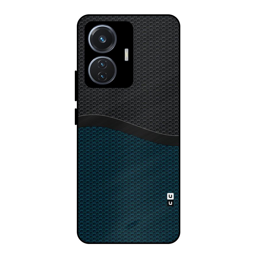 Classy Rugged Bicolor Metal Back Case for iQOO Z6 44W