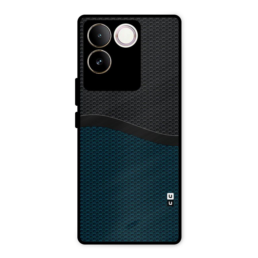 Classy Rugged Bicolor Metal Back Case for iQOO Z7 Pro