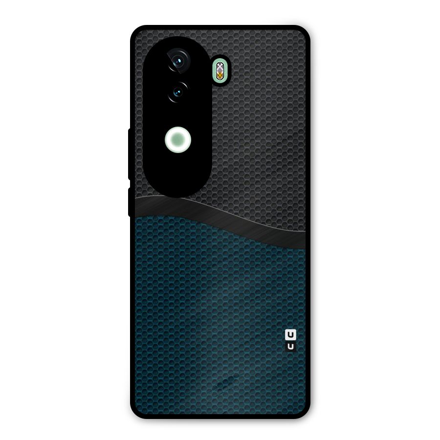 Classy Rugged Bicolor Metal Back Case for iQOO Z9s