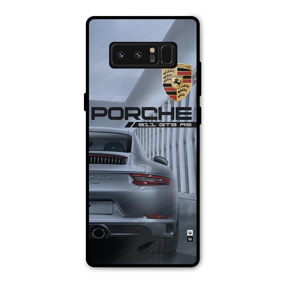 Classy Supercar Metal Back Case for Galaxy Note 8