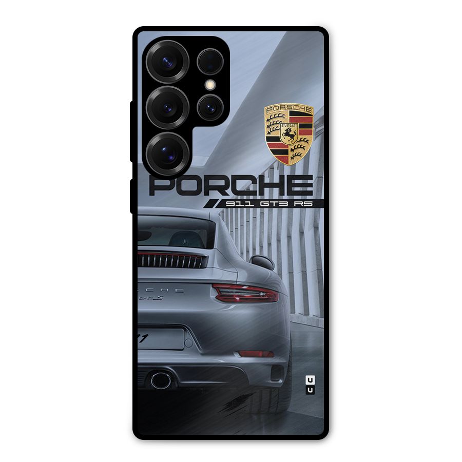 Classy Supercar Metal Back Case for Galaxy S25 Ultra