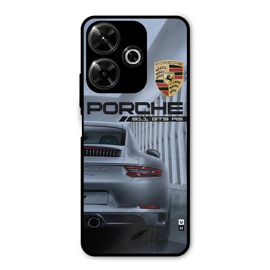 Classy Supercar Metal Back Case for Redmi 13 5G