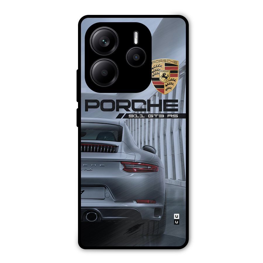 Classy Supercar Metal Back Case for Redmi Note 14 5G