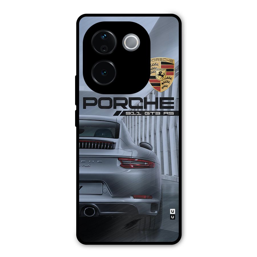 Classy Supercar Metal Back Case for Vivo T3 Pro